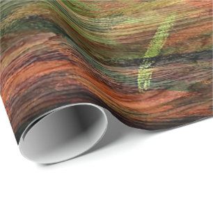 Colorful Modern Wood Grain Background #3 Cadeaupapier