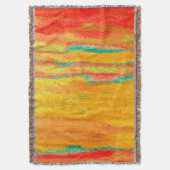 Colorful Modern Wood Grain Background #5 Deken (Voorkant Verticaal)