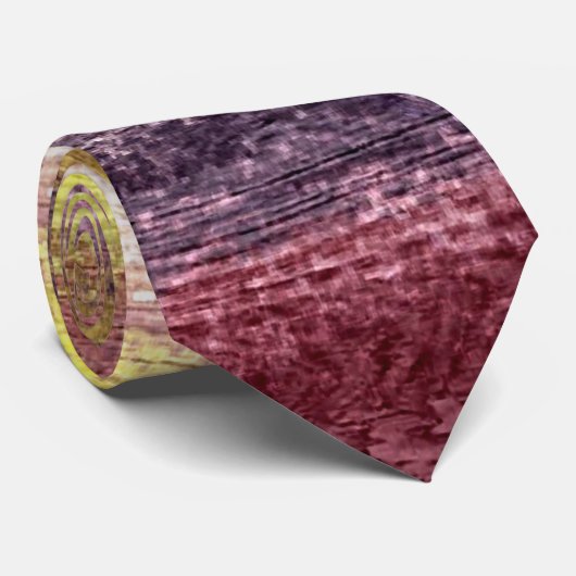Colorful Modern Wood Grain Background #72 Stropdas (Opgerold)
