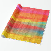 Colorful Modern Wood Grain Background #7 Cadeaupapier (Uitgerold)