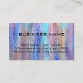 Colorful Modern Wood Grain Monogram #14 Visitekaartje (Achterkant)