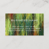 Colorful Modern Wood Grain Monogram #3 Visitekaartje (Achterkant)