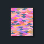 Colorful Moderne Abstracte Geometrische Kunst in P Canvas Afdruk<br><div class="desc">Voeg wat kleur aan uw muren met deze Heldere en Vette Abstracte driehoeken in het Vaste Poster van de Kleur toe</div>