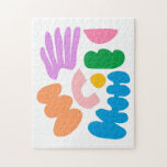 Colorful Moderne Abstracte geometrische vormen Kun Legpuzzel<br><div class="desc">Dit leuke kunstwerk kenmerkt kleurrijke moderne abstracte geometrische vormen in een helder en wit kleurenpalet van paars,  roze,  groen,  blauw,  roze,  geel en oranje.</div>