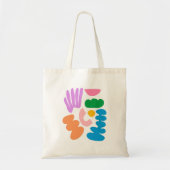 Colorful Moderne Abstracte geometrische vormen Kun Tote Bag (Voorkant)
