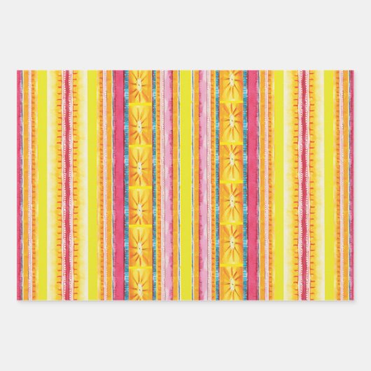 Colorful Moderne Abstracte patronen Inpakpapier Vel (Voorkant)