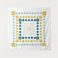 Colorful Moderne Geometric Medallion Art-ontwerp