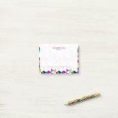 Colorful Moderne Geometrische Abstracte driehoeken Post-it® Notes (Op bureau)