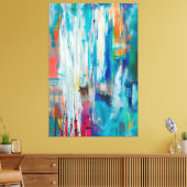Colorful Moderne hedendaagse Abstracte kunst Canvas Afdruk (Insitu (Woonkamer))
