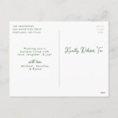 Colorful Moderne kerstboom Foto Feestdagenkaart (Achterkant)