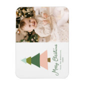 Colorful Moderne kerstboom Foto Magneet (Verticaal)