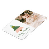 Colorful Moderne kerstboom Foto Magneet (Linkerzijde)