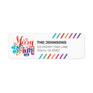 Colorful Moderne Kerstfamilie Fotovakantie Etiket