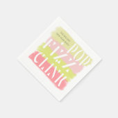 Colorful Moderne New Years Monogram Paper Servet (Hoek)