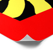 Colorful Moderne Tribal Abstracte Oorlog Eagle Tot Poster (Hoek)