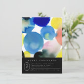 Colorful Moderne Waterverf Art Feestdagenkaart (Staand voorkant)