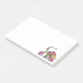 Colorful Moeder and Baby Elephants Post-it® Notes (Schuin)