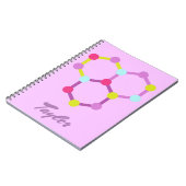 Colorful molecule model notitieboek (Linkerzijde)