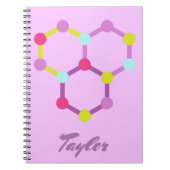 Colorful molecule model notitieboek (Voorkant)