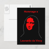 Colorful Mona Briefkaart (Voorkant / Achterkant)
