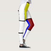 Colorful Mondrian Styled-samenstelling Leggings (Rechts)