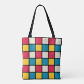 Colorful Monochrome controles Tote Bag (Achterkant)