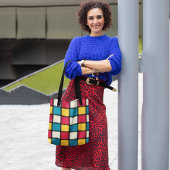 Colorful Monochrome controles Tote Bag