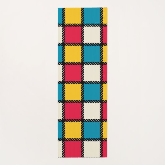 Colorful Monochrome controles Yogamat (Achterkant)