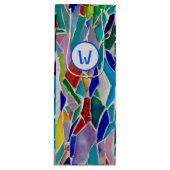 Colorful Monogram Wijn Cadeautas (Voorkant)
