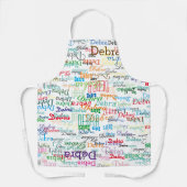 Colorful Monogramed First Name white Schort (Voorkant)