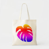 Colorful Monstera Leaf Tote Bag (Voorkant)