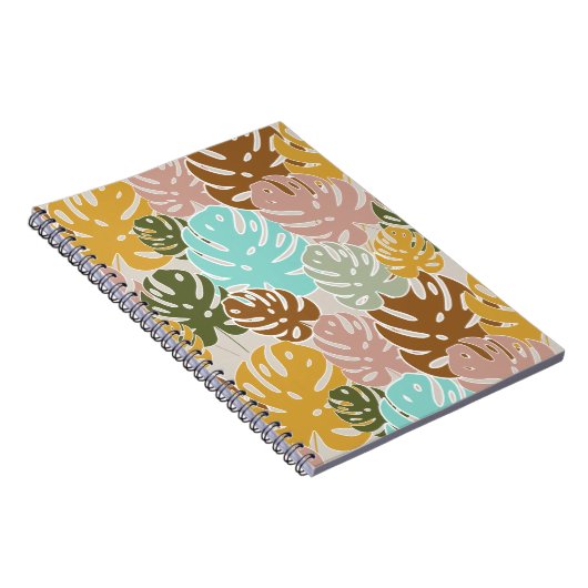 Colorful monstera oerwoud notitieboek (Rechterzijde)