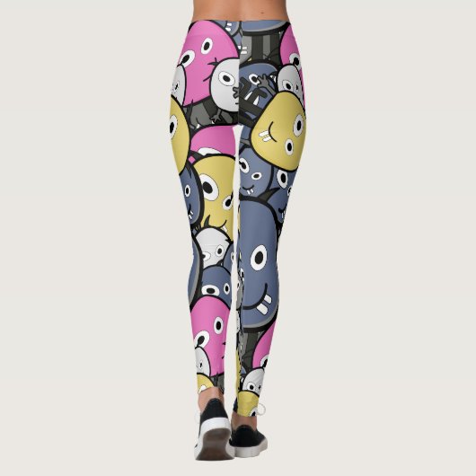 Colorful Monsters Leggings (Achterkant)