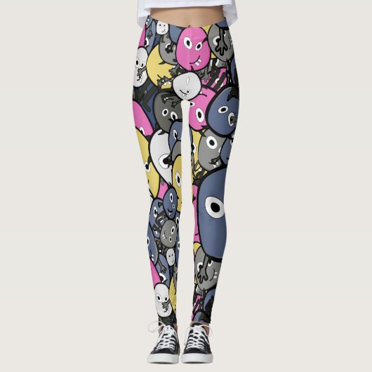 Colorful Monsters Leggings (Voorkant)