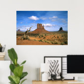 Colorful Monument Valley Mittens in Utah USA Poster (Thuiskantoor)