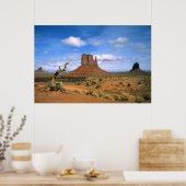 Colorful Monument Valley Mittens in Utah USA Poster (Keuken)