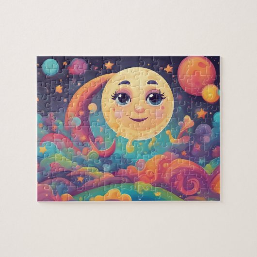 Colorful Moon Legpuzzel (Horizontaal)