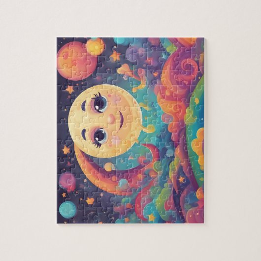 Colorful Moon Legpuzzel (Verticaal)