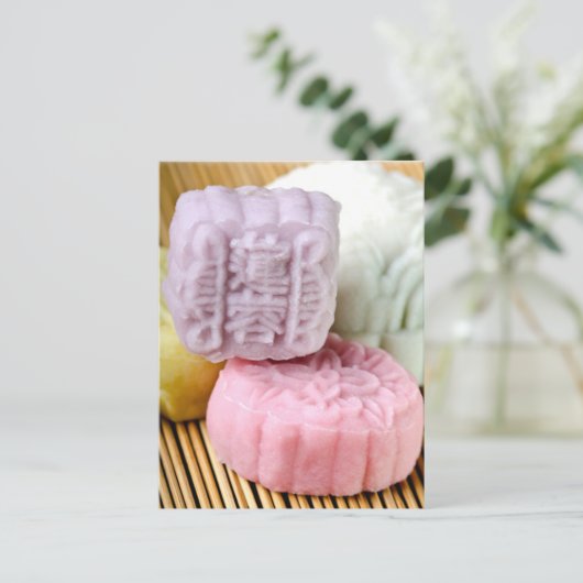 Colorful Mooncakes Briefkaart (Staand voorkant)