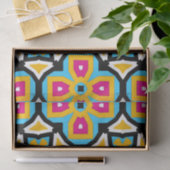 Colorful Moroccan Classy Elegant Geometric Pattern Tissuepapier (Geschenk)
