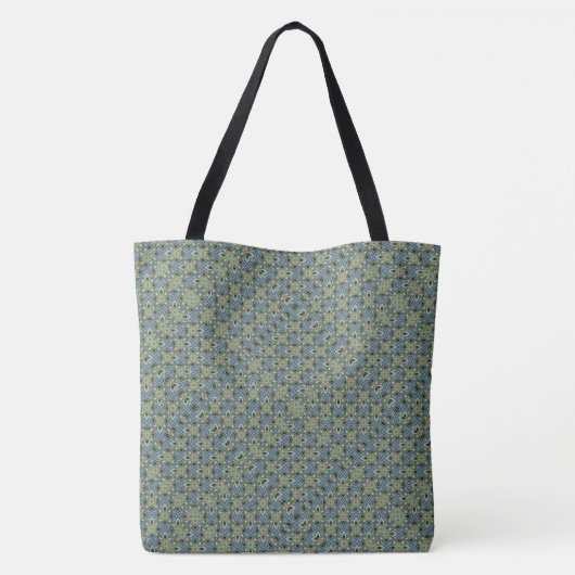 Colorful Moroccan Pattern Monogramed Tote Bag (Achterkant)