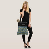 Colorful Moroccan Pattern Monogramed Tote Bag (Op model)