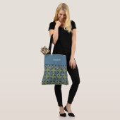 Colorful Moroccan Pattern Monogramed Tote Bag (Op model)