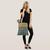 Colorful Moroccan Pattern Monogramed Tote Bag (Op model)