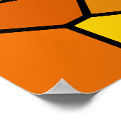 Colorful Mosaic Art Dog Paw Print (Hoek)