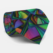 Colorful Mosaic Glas in lood look Stropdas (Opgerold)