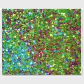 Colorful Mosaic Glitter Cadeaupapier (Vlak)