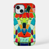 Colorful Mosaic iPhone 15 Case (Achterkant)