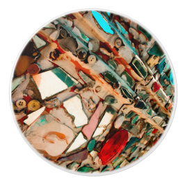 Colorful Mosaic Keramische Knop