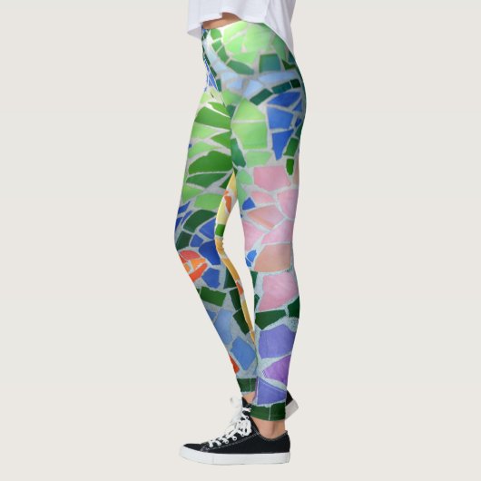 Colorful Mosaic Koi Pond Leggings (Links)
